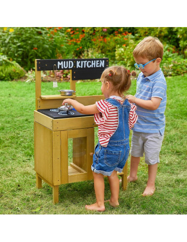 Cocina de barro de madera TP Toys Junior Cook - 55x33x88 cm