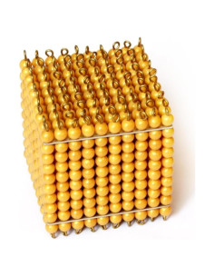 Cubo de Mil Bolas Doradas Elite Montessori - Matemáticas 0.91 kg