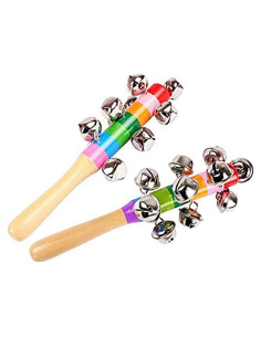 Paquete de 2 Campanas de Madera Dicanence 17 cm Coloridas