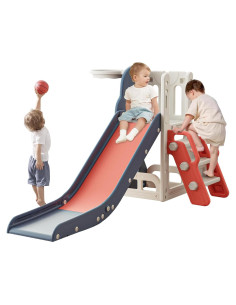 Tobogán para Niños Baotree YYJ24056 con Escalador y Aro