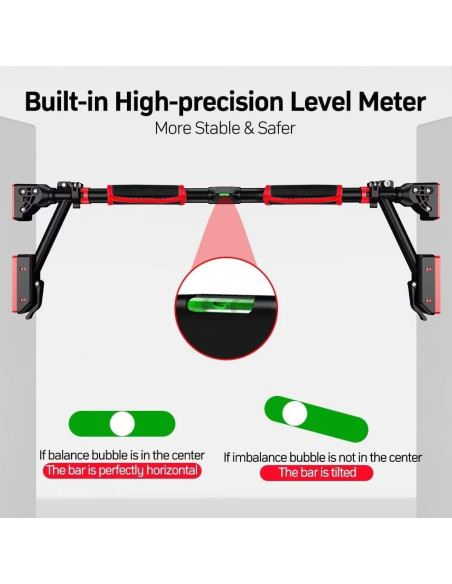 Barra de Dominadas Iwondgym Ajustable 400 kg Sin Tornillos