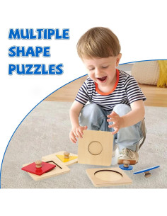 Rompecabezas Geométrico Adena Montessori 24 Formas Coloridas 2