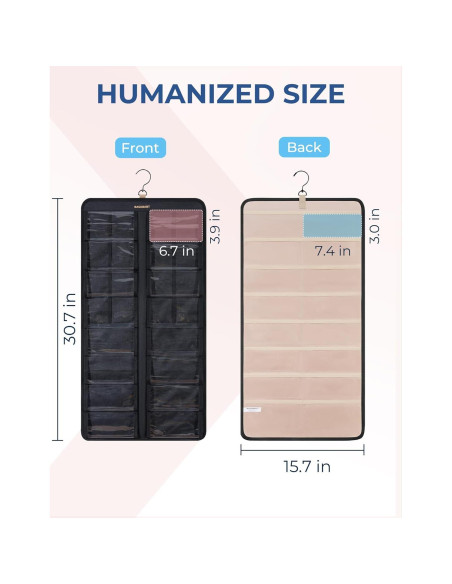 Organizador de Gafas Colgante BAGSMART 32 Ranuras Negro