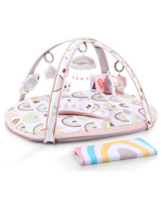 Alfombra de Juego para Bebés ZILLYBEE 7 en 1 Desarrollo Sensorial