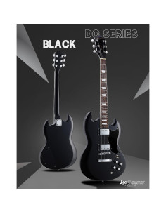 Guitarra Eléctrica Leo Jaymz LJNSG Cuerpo Sólido 39" Negro 2