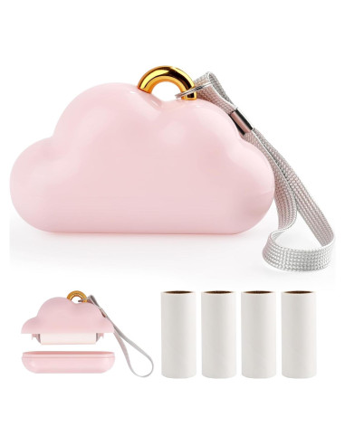 Rodillo de Pelusa Mini Nube Rosa Sopoloray Reutilizable 76g