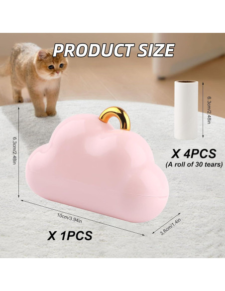 Rodillo de Pelusa Mini Nube Rosa Sopoloray Reutilizable 76g Rodillo de Pelusa Mini Nube Rosa Sopoloray Reutilizable 76g