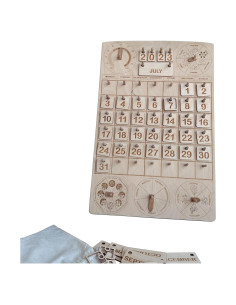 Calendario Montessori de Madera para Niños 50.2x33 cm