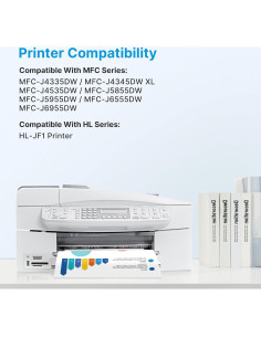 Cartuchos de tinta WISETA LC406XL para impresora Brother - Paquete de 4 2
