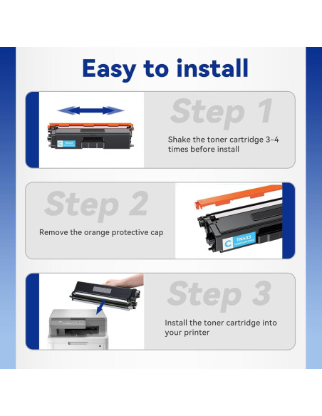 Cartucho de Tóner Compatible TN433 para Brother - 4 Colores