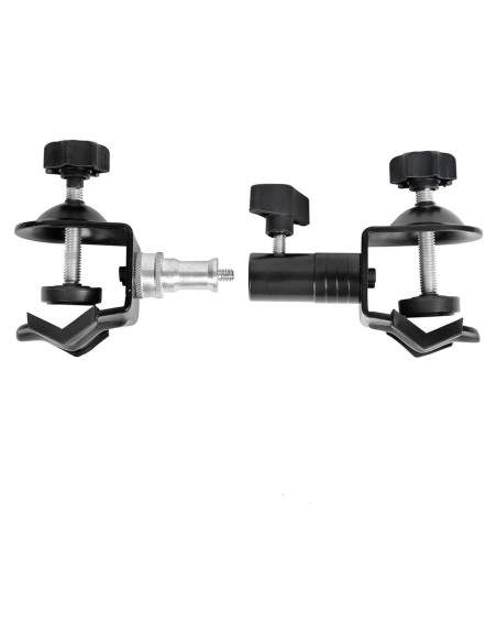 Soporte Doble en C de Metal Alta Resistencia para Trípode