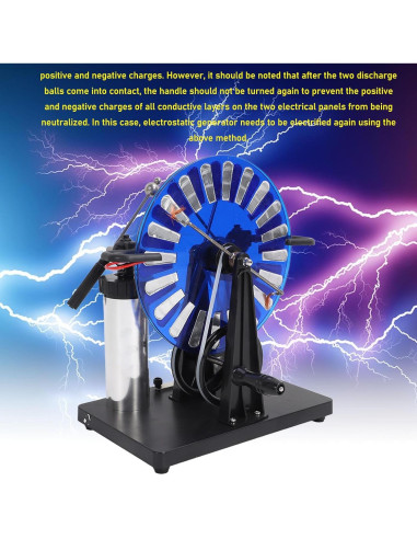 Motor de Inducción Electroestática Genérico con Manivela PVC