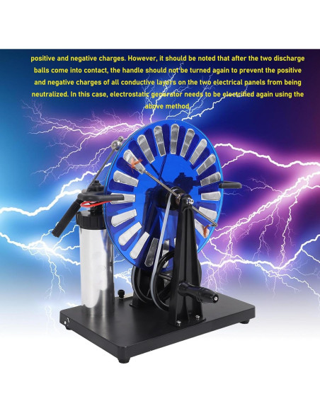 Motor de Inducción Electroestática Genérico con Manivela PVC