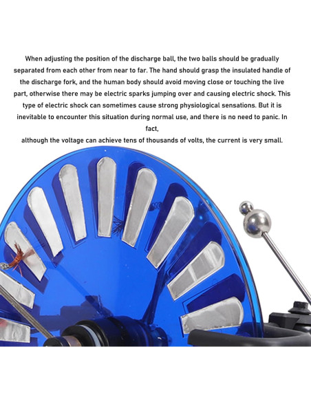 Motor de Inducción Electroestática Genérico con Manivela PVC