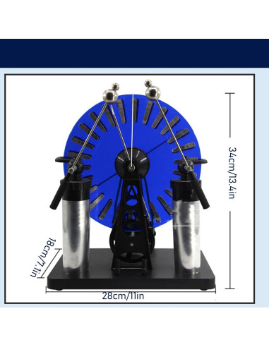 Motor de Inducción Electroestática Genérico con Manivela PVC