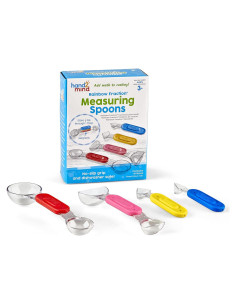 Cucharas Medidoras de Fracciones Arcoíris hand2mind - Juego de 4