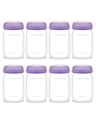 Botellas de Almacenamiento Maymom 150 mL Boca Ancha x8