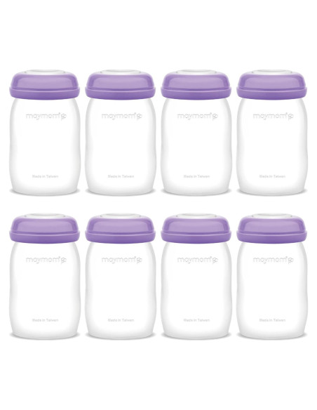 Botellas de Almacenamiento Maymom 150 mL Boca Ancha x8