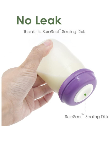 Botellas de Almacenamiento Maymom 150 mL Boca Ancha x8