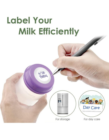 Botellas de Almacenamiento Maymom 150 mL Boca Ancha x8