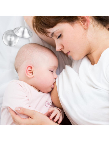 Copas de Lactancia de Plata 999 ZHIUGUZILLA - Protectores Ergonómicos