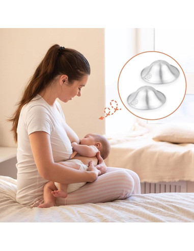 Copas de Lactancia de Plata 999 ZHIUGUZILLA - Protectores Ergonómicos