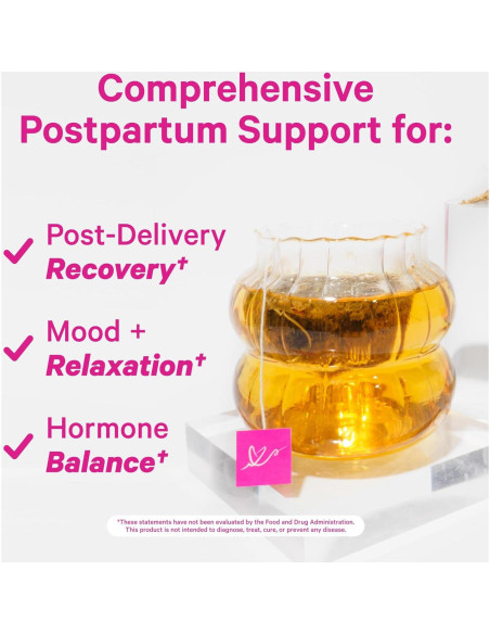 Té Herbal de Recuperación Postparto Pink Stork, 30 Bolsitas Té Herbal de Recuperación Postparto Pink Stork, 30 Bolsitas