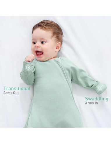 Saco de Swaddle Transicional Knirose Algodón Orgánico 2 Pzs
