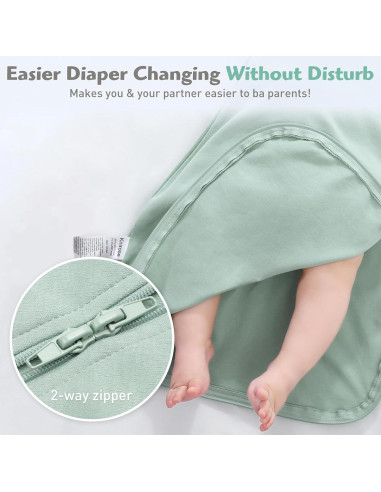 Saco de Swaddle Transicional Knirose Algodón Orgánico 2 Pzs