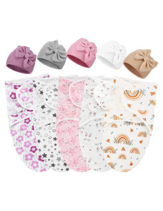 Paquete de 5 mantas de arrullo Fanfanwin para prematuros 50x60cm