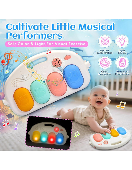 Alfombrilla de Juego para Bebés Windidi con Piano y 5 Juguetes