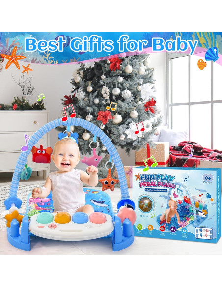 Alfombrilla de Juego para Bebés Windidi con Piano y 5 Juguetes