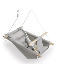 Columpio para Bebés Gladswing Gris, Hamaca de Lona Ajustable