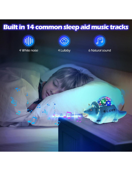 Proyector de Luz Nocturna Dinosaurio Domigard LED 360