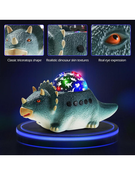 Proyector de Luz Nocturna Dinosaurio Domigard LED 360