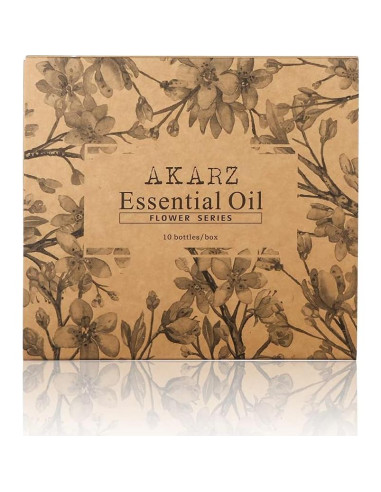 Conjunto de Aceites Esenciales AKARZ 10x10ML Aromaterapia
