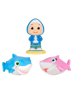 Set de Juguetes de Baño CoComelon - JJ y Tiburones 10 cm