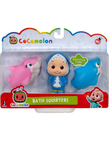 Set de Juguetes de Baño CoComelon - JJ y Tiburones 10 cm