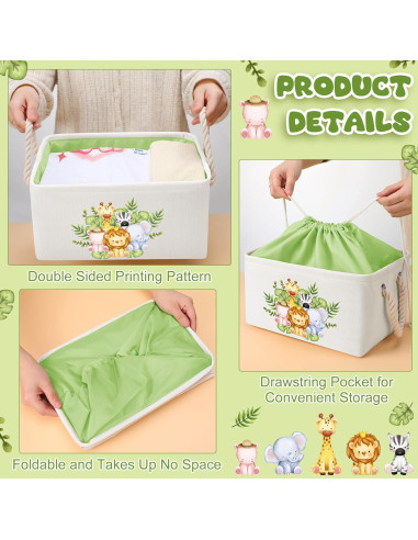 Cesta de Almacenamiento Plegable Pickmesh 33x23x18 cm con Bolsa