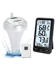 Termómetro Digital Inalámbrico Urageuxy para Piscina Flotante