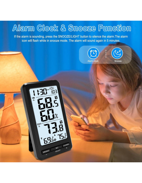 Termómetro Digital Inalámbrico Urageuxy para Piscina Flotante