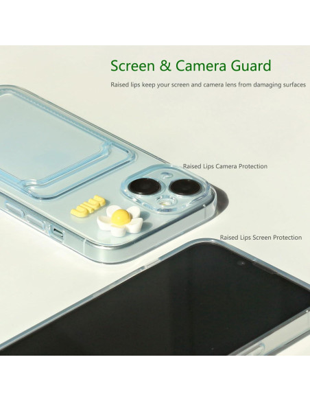 Funda Transparente Chengyuanfeng para iPhone 11 con Ranura para Tarjetas Funda Transparente Chengyuanfeng para iPhone 11 con Ranura para Tarjetas