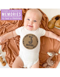 Calcomanías Mensuales de Hitos para Bebés Hadley Designs - 16 Piezas 2