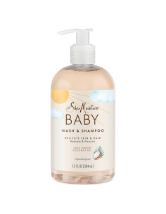 Jabón y Champú para Bebés SheaMoisture 368.5 ml Aceite de Coco