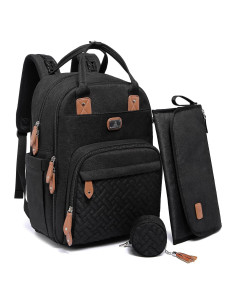Mochila de Pañales Dikaslon Unisex con Cambiador y Estuche