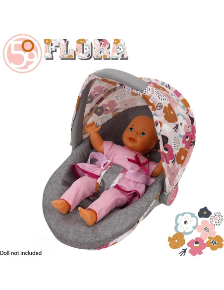 Asiento de Coche para Muñecas 509 Crew Melange Flora 3 en 1