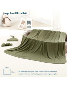Manta de Envoltura para Recién Nacidos GRSSDER 84x112 cm 2