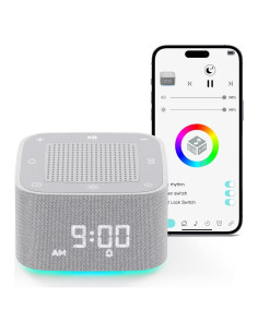 Máquina de Ruido Blanco YOBUY con 32 Sonidos Naturales y Luz Nocturna