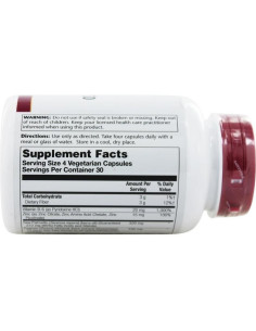 Cápsulas Vegetarianas Solaray Pygeum y Saw Palmetto 120 Unidades 2