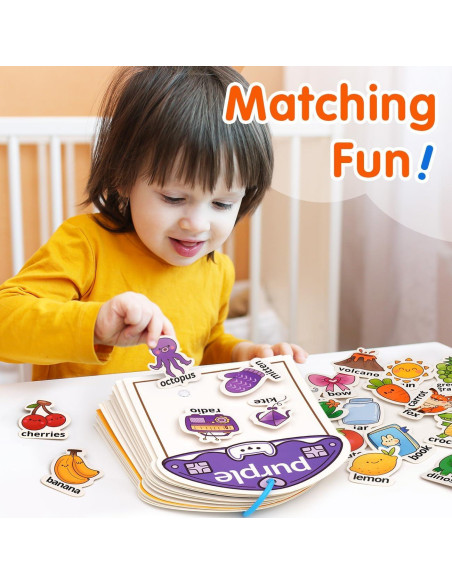 Libro Ocupado Montessori de Colores Muone para Niños 2-4 Años Libro Ocupado Montessori de Colores Muone para Niños 2-4 Años